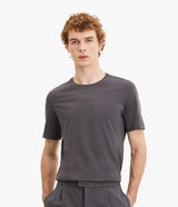 Camiseta Slim Básica – Gola Redonda Chumbo