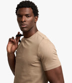 Camiseta Slim Básica – Gola Redonda Bege