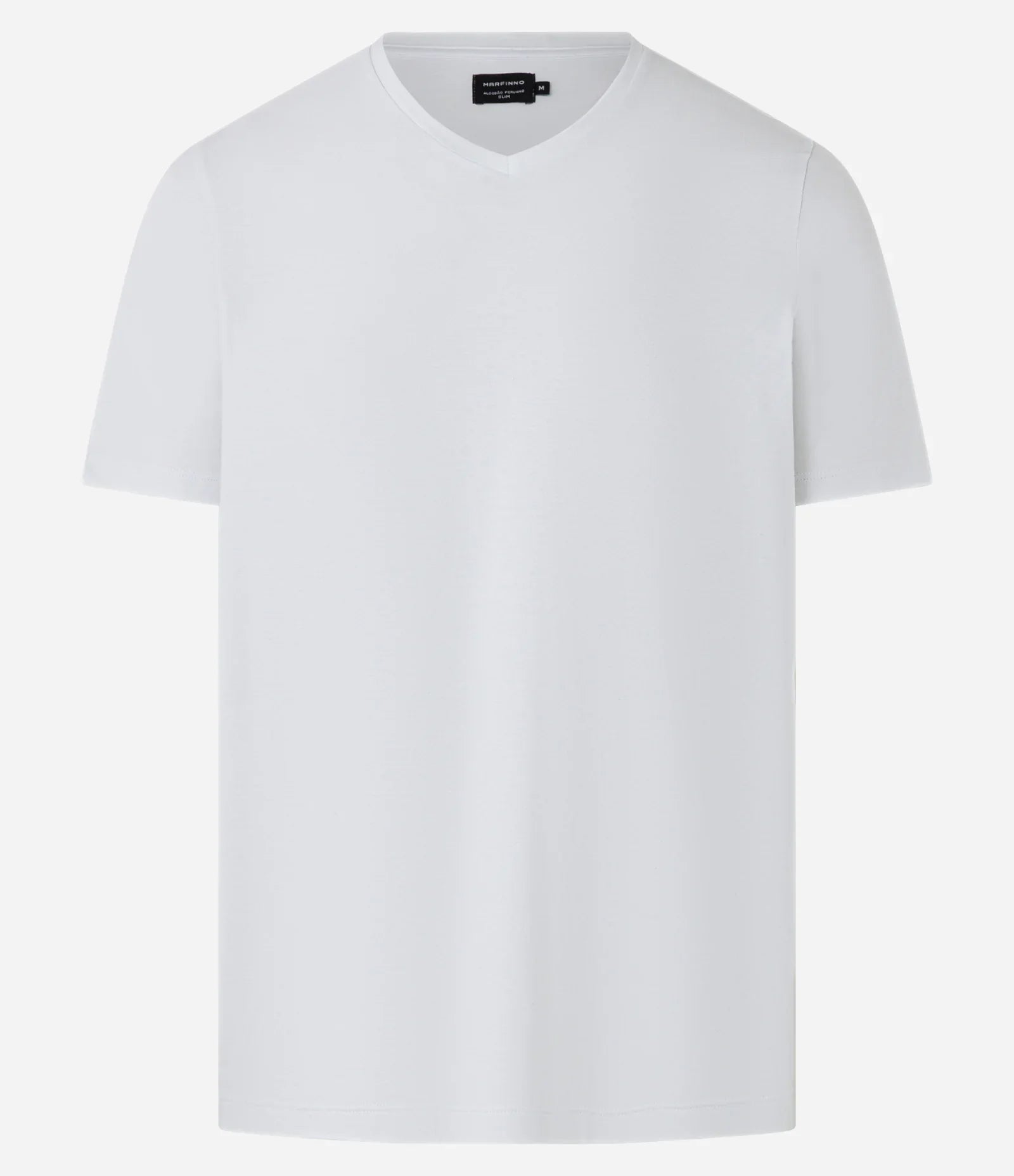 Camiseta Slim – Gola V Branco