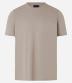 Camiseta Slim Básica – Gola Redonda Bege