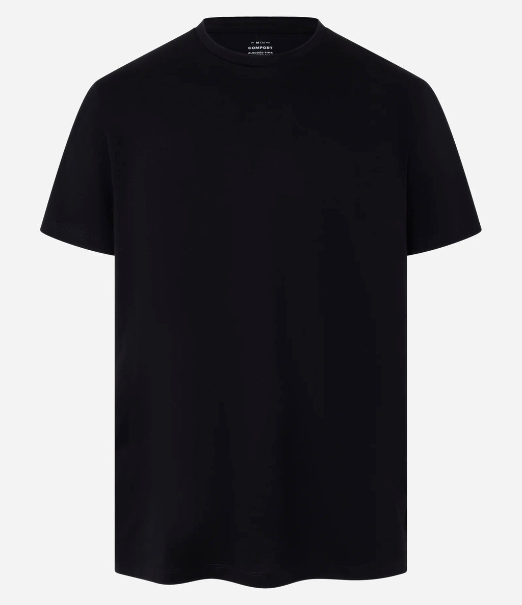 Camiseta Comfort – Algodão Pima Preto